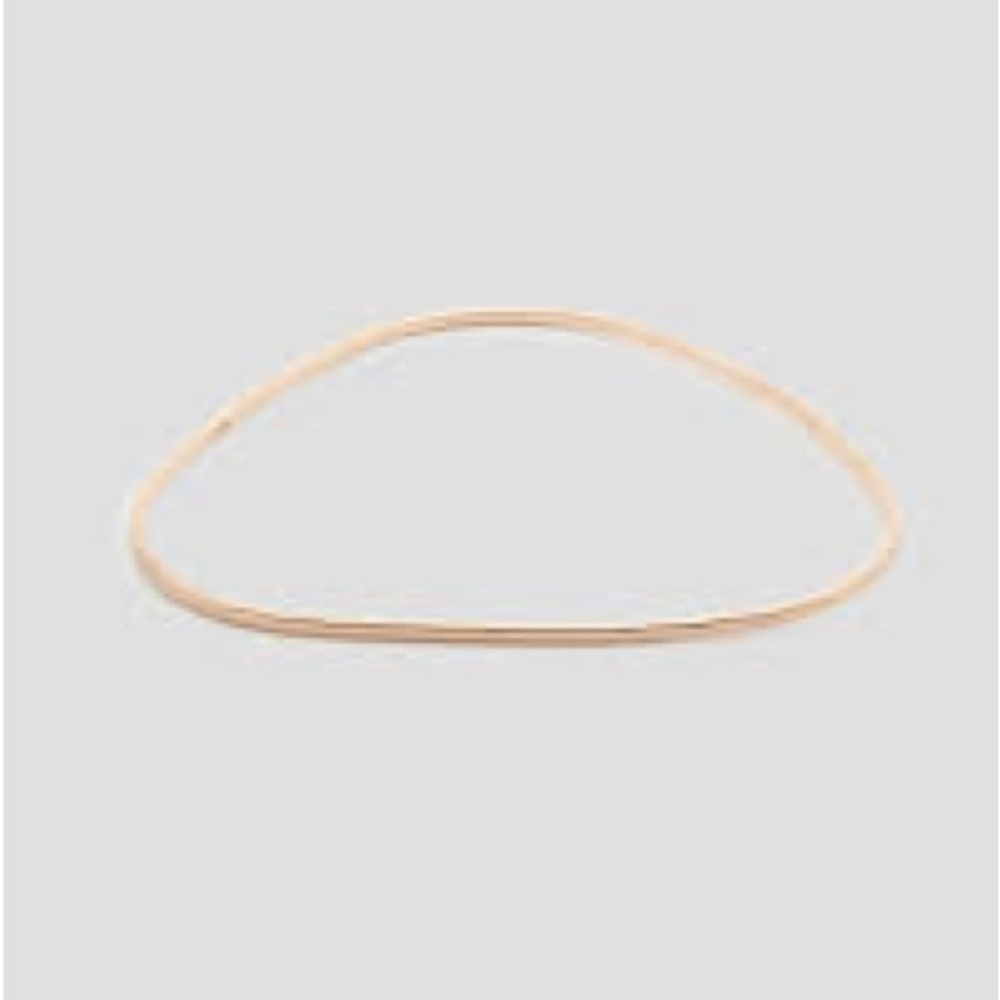 New Melissa Joy Manning 14k Pink Gold Heavyweight Triangle Bangle Bracelet